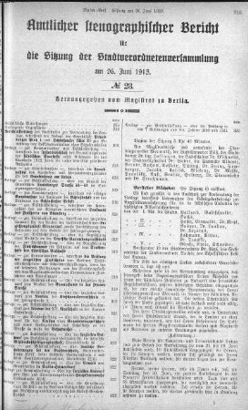 No 23, 26. Juni 1913