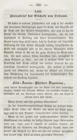 500-507 Hirtenbrief des Bischofs von Orleans