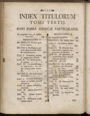Index Titulorum Tomi Tertii.