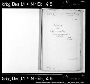 Exspektanz des Sohnes von Dr. Conerding, Ernst, auf ein Kanonikat zu Hameln