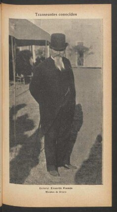 General Eduardo Racedo, Ministro de Guerra - [Fotografía] : Transeúntes conocidos