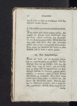 9. Ich möchte gern wieder gesund werden.