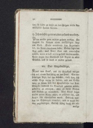 9. Ich möchte gern wieder gesund werden.