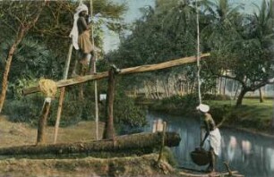 Wasserschöpfer bei der Arbeit (Ostindien) [Serie Indien III]