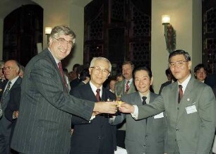 Freiburg im Breisgau: Matsuyama-Delegation in Freiburg [u.a. mit Rolf Böhme]
