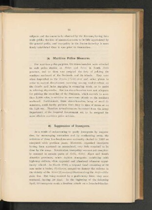 35. Suppression of Insurgents.