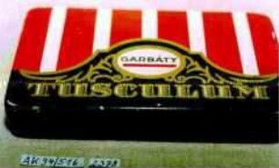Blechdose für 25 CIGARETTES "GARBATY TUSCULUM"