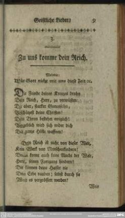 3. Zu uns komme dein Reich
