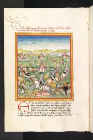 Die Heiden fliehen zum Meer und werden von den Christen verfolgt