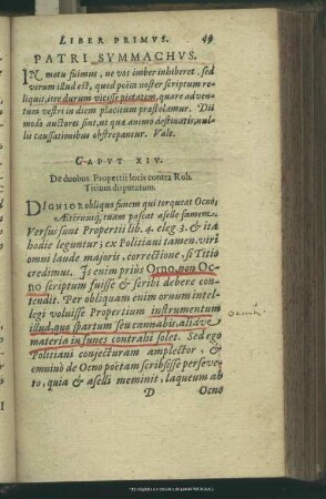 Caput XIV. De duobus Propertii locis contra Rob. Titium disputatum