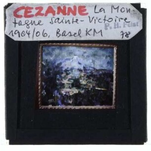 Cézanne, Mont Sainte-Victoire (Serie),Cézanne, Blick auf Mont Sainte-Victoire von Les Lauves