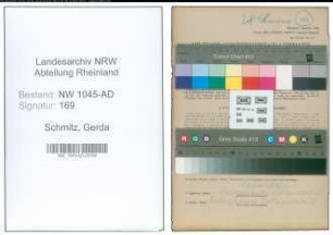 Entnazifizierung Gerda Schmitz , geb. 25.01.1900 (Angestellte)