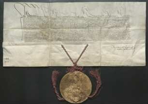 1484 Febr. 20 (Quadragesimo quadro imperii tricesimosecundo Hungarie vero vicesimo quinto): Kaiser Friedrich III. verleiht der Universität Tübingen die Befugnis, das weltliche Recht zu lehren und Grade zu verleihen.