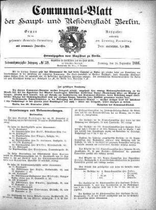 1886,39: No. 39, 26. September 1886