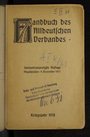 Handbuch des Alldeutschen Verbandes