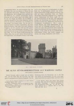 Die alten Rüstkammerbestände auf Warwick Castle