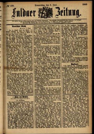 Ausgabe vom Donnerstag, den 06. Juni 1889.