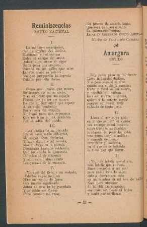 Amargura : Estilo