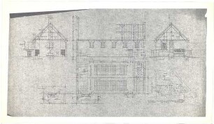 Döllgast, Hans; Pfändhausen (Bayern); Kath. Pfarrkirche - Lageplan; Grundrisse; Schnitte