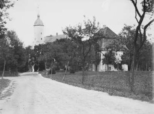 Herrnhut-Rennersdorf. Schloss Niederrennersdorf (um 1740). Straßenansicht