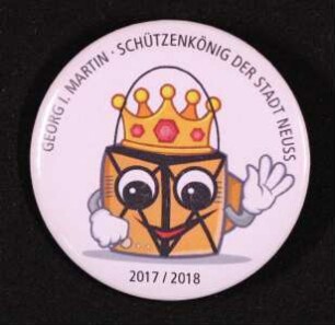 Button Schützenkönig Neuss 2017/18 Georg Martin