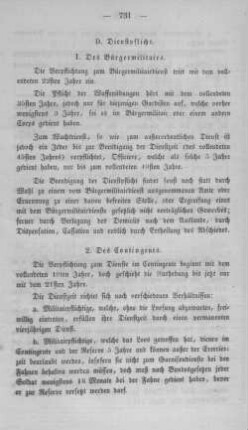 D. Dienstpflicht.