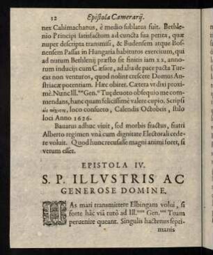 12-28, Epistola IV.-V.