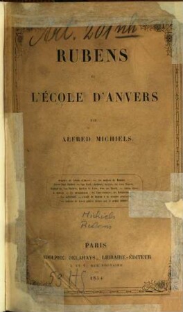 Rubens et l'École d'Anvers