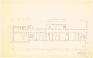 Evangelisches Diakonissenkrankenhaus Bethanien, Berlin-Kreuzberg Umbau. Hauptgebäude: Südflügel 1. Obergeschoss 1:100