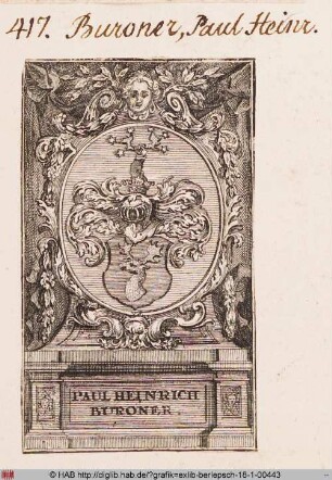 Wappen des Paul Heinrich Buroner