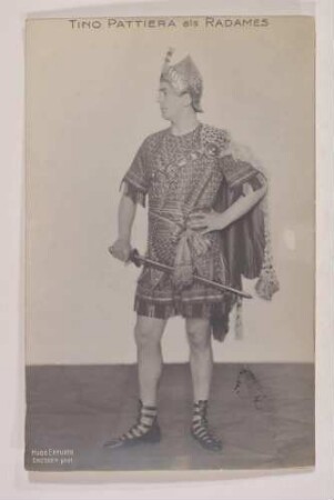 Rollenbildnis Tino Pattiera als "Radames"