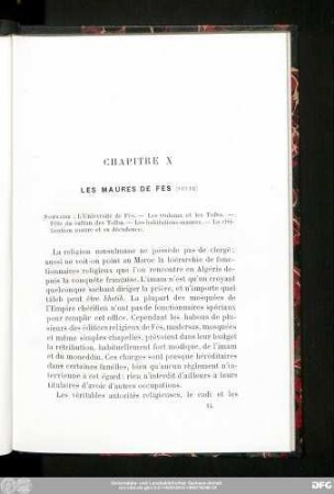 Chapitre X Les Maures De Fès (Suite)