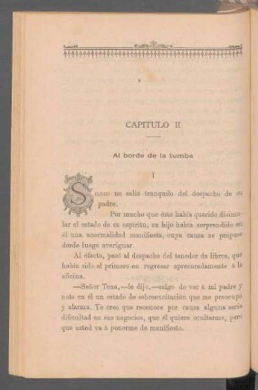 Capítulo II - Al bordo de la tumba