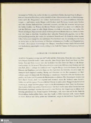 „Schande Unserm König“