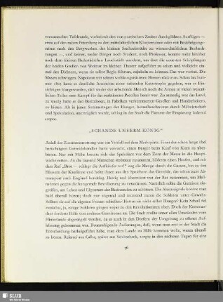 „Schande Unserm König“