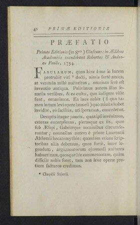 Praefatio primae editionis.
