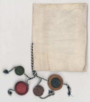 Die Kurfürsten Erzbischof Berthold von Mainz, Erzbischof Hermann von Köln, Erzbischof Johann von Trier und Philipp von der Pfalz bekunden eine gemeinsame Goldmünzenprägung.