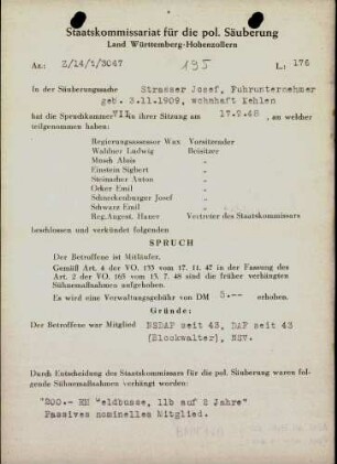Strasser, Josef