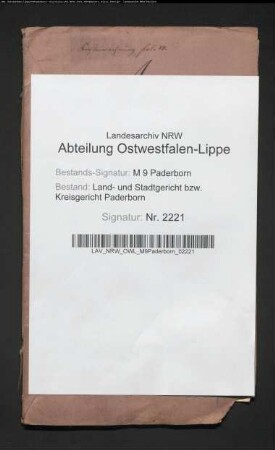 Erblasser: Knaup, Franziska, geb. Meyer: