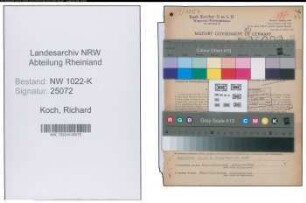 Entnazifizierung Richard Koch , geb. 13.09.1911 (Kaufmaennischer Angestellter)