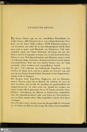 Ungelöste Rätsel