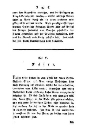 Käfer : Taf. V