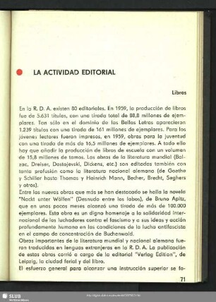 La Actividad Editorial