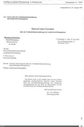 Drucksachen 5401-5700: Anträge, Anfragen, Gesetzentwürfe