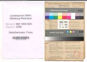Entnazifizierung Franz Gerschermann , geb. 20.08.1918 (Kaufmann)