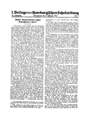 Welche Beamtenstellen stehen Volksschülern offen? : 1. Beilage Nr. 5