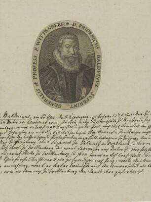 Bildnis des Fridericvs Baldvinvs