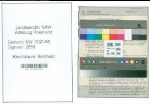 Entnazifizierung Bernhard Kirschbaum , geb. 11.01.1891 (Lehrer)