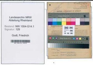 Entnazifizierung Friedrich Godt , geb. 15.06.1907 (Chemotechniker)