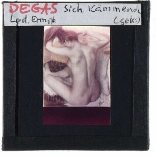 Degas, Sich kämmende Frau